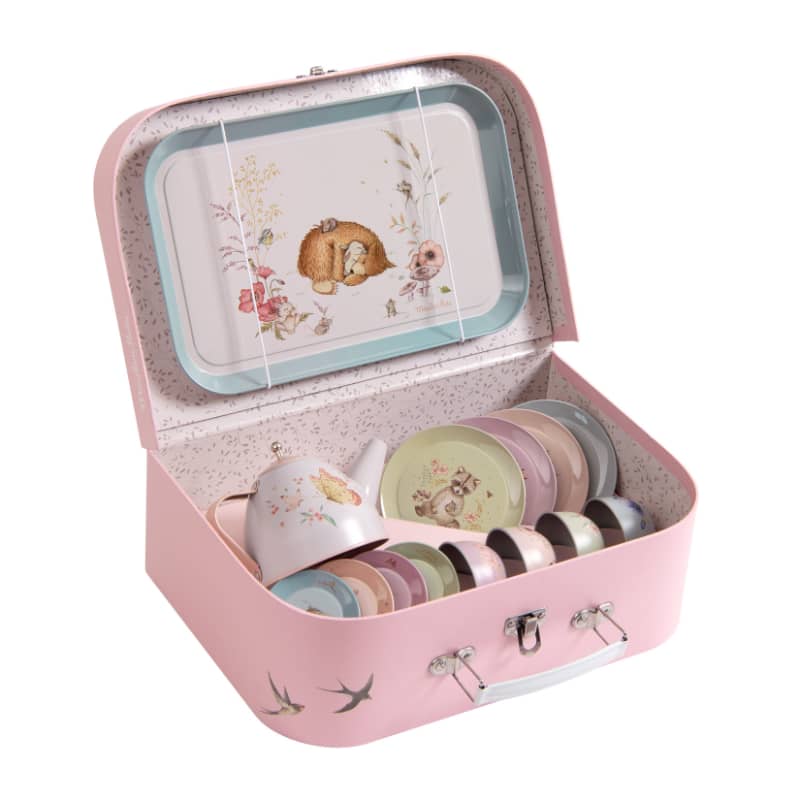 Image of MOULIN ROTY by Speedy Monkey - Suitcase - Tea Party Metal Set The Rosalies
